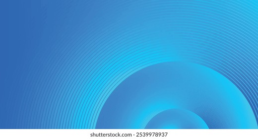 Abstract blue background with diagonal lines. Dynamic shapes composition.