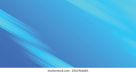 Abstract blue background with diagonal lines. Dynamic shapes composition. Vector illustration
