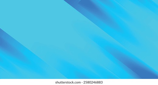 Abstract blue background with diagonal lines. Dynamic shapes composition. Vector illustration