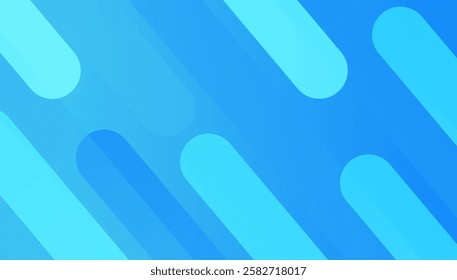 Abstract blue background with diagonal lines and dynamic shapes composition. Modern vector illustration, ideal for digital designs, banners, and presentations.