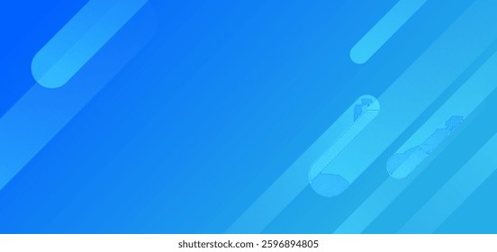 Abstract blue background with diagonal lines. Modern dynamic shapes composition. Futuristic vector illustration for digital designs and creative projects.