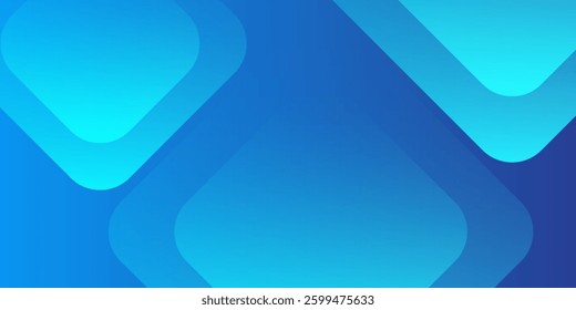 Abstract blue background with diagonal lines. Dynamic shapes composition. Vector illustration