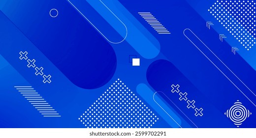 Abstract blue background with diagonal lines and dynamic shapes. Perfect for modern banners, posters, websites, and digital projects, offering a sleek and professional appearance.