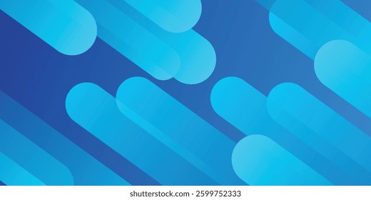Abstract blue background with diagonal lines. Dynamic shapes composition. vector eps10