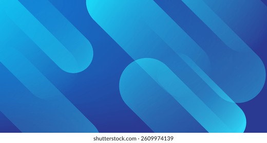Abstract blue background with diagonal lines. Dynamic shapes composition. Vector illustration