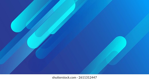 Abstract blue background with diagonal lines. Dynamic shapes composition. Vector illustration. eps 10