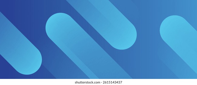 Abstract blue background with diagonal lines. Dynamic shapes composition. Vector illustration