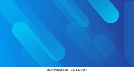 Abstract blue background with diagonal lines. Dynamic shapes composition. Vector illustration