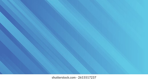 Abstract blue background with diagonal lines. Dynamic shapes composition. Vector illustration, modern.