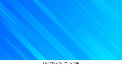 Abstract blue background with diagonal lines. Dynamic shapes composition. Vector illustration