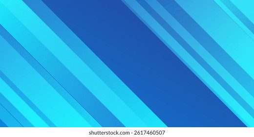 Abstract blue background with diagonal lines. Dynamic shapes arts modern