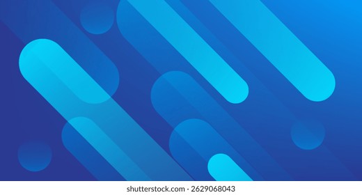 Abstractas fondo azul con líneas diagonales. Composición de Formas dinámicas. Ilustración vectorial