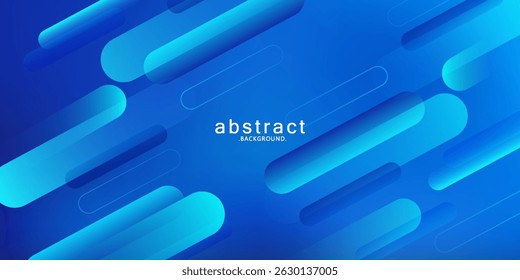 Abstract blue background with diagonal lines. Dynamic shapes composition. Vector modern eps10