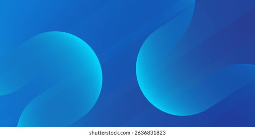Abstract blue background with diagonal lines. Dynamic shapes composition. 