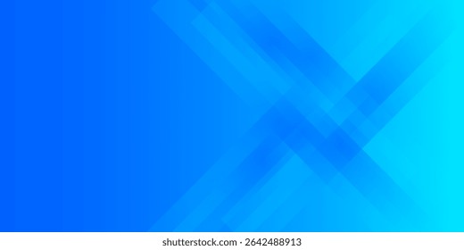 Abstract blue background with diagonal lines. Dynamic shapes composition. Vector illustration