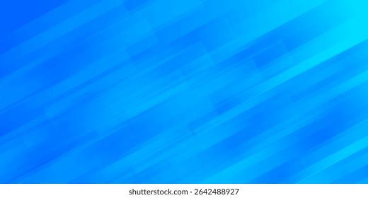 Abstract blue background with diagonal lines. Dynamic shapes composition. Vector illustration