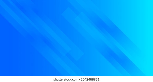 Abstract blue background with diagonal lines. Dynamic shapes composition. Vector illustration