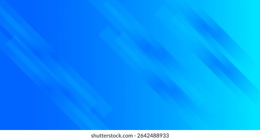 Abstract blue background with diagonal lines. Dynamic shapes composition. Vector illustration