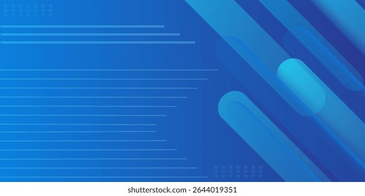 Abstract blue background with diagonal lines. Dynamic shapes composition.eps10