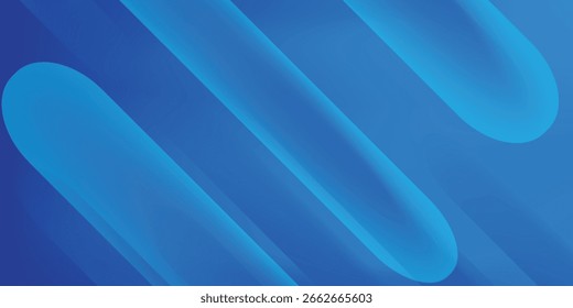 Abstract blue background with diagonal lines. Dynamic shapes composition. Vector illustration