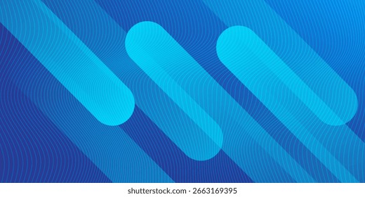 Abstractas fondo azul con líneas diagonales. Composición de Formas dinámicas. Ilustración vectorial
