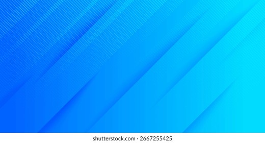 Abstract blue background with diagonal lines. Dynamic shapes composition.