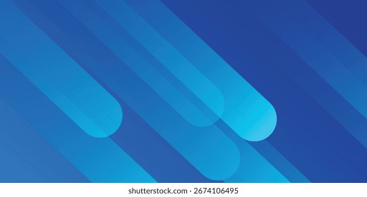 Abstract blue background with diagonal lines. Dynamic shapes composition. vector pattern design eps10
