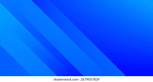 Abstract blue background with diagonal lines. Dynamic shapes composition. Vector illustration