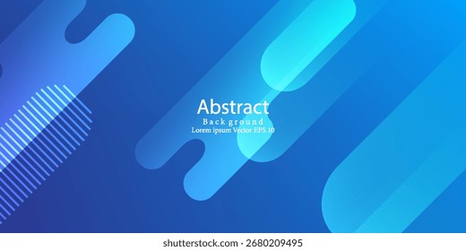 Abstractas fondo azul con líneas diagonales. Composición de Formas dinámicas. Diseño moderno de moda en Ilustración vectorial