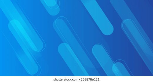 Abstractas fondo azul con líneas diagonales. Composición de Formas dinámicas. Ilustración vectorial