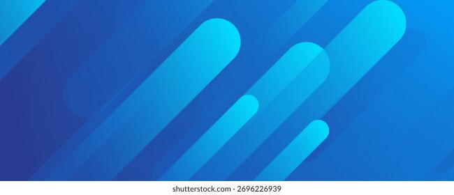 Abstractas fondo azul con líneas diagonales. Composición de Formas dinámicas. Ilustración vectorial,
