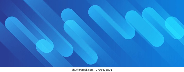Fundo azul abstrato com linhas diagonais. Composição de formas dinâmicas. Ilustração vetorial. eps 10