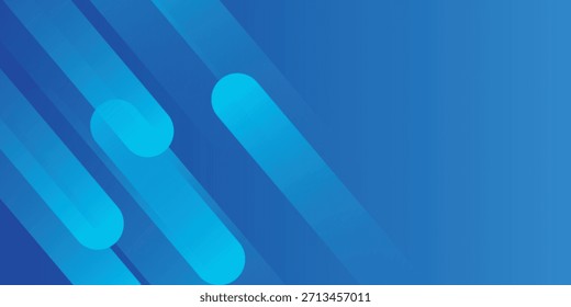Abstrakter blauer Hintergrund mit diagonalen Linien. Dynamische Formenzusammensetzung. Vektor eps10
