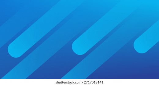 Abstract blue background with diagonal lines. Dynamic shapes composition. Vector illustration