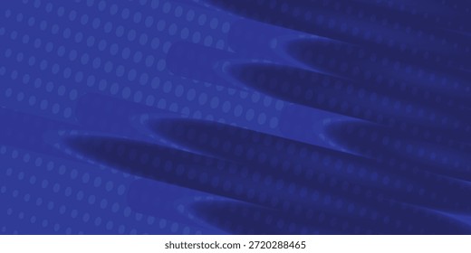 Abstractas fondo azul con líneas diagonales. Composición dinámica de la forma. Mezcla de puntos dispersos. Ilustración vectorial.