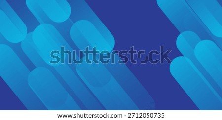 Abstract blue background with diagonal lines. Dynamic shapes composition. Vector illustration