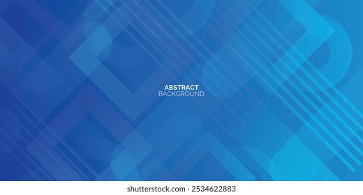 Abstract blue background with diagonal shape