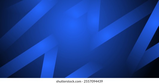 Abstract blue background with diagonal shapes design . Dynamic shape composition . Vector illustration.