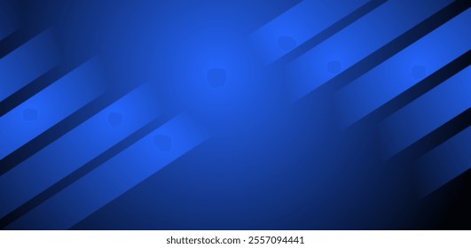 Abstract blue background with diagonal shapes design . Dynamic shape composition . Vector illustration.