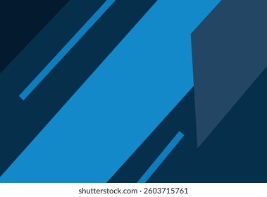 Abstract blue background with diagonal stripes. Vector illustration.