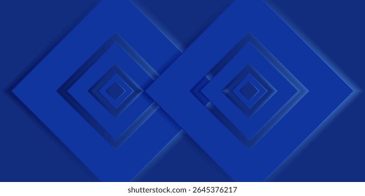Fondo azul Abstractas con Formas cuadradas de diamantes. color fresco moderno de moda para el diseño de presentación. diseño moderno de moda