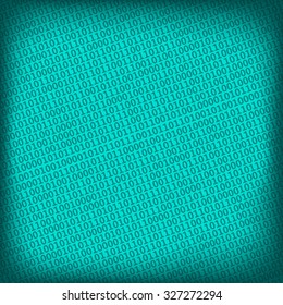abstract blue background with digital binary matrix
