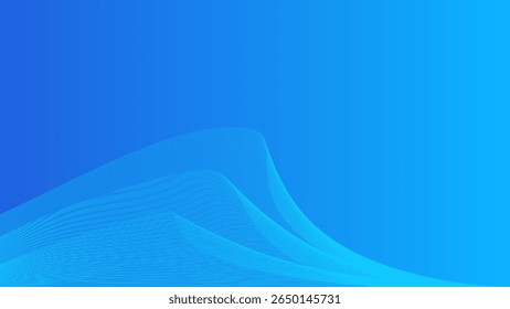 Fondo azul abstracto con ondas digitales