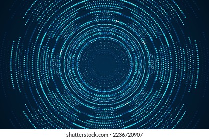 Arrière-plan bleu abstrait avec motif de point scintillant 