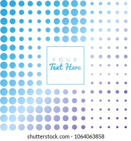 Abstract blue background with dots