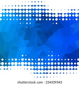 Abstract blue background with dots