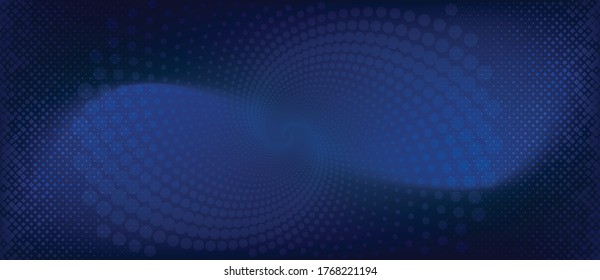 fondo azul abstracto con puntos de círculo semitónico