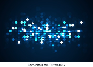 Abstract blue background dots light