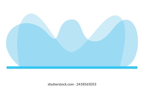 abstract blue background with double layer