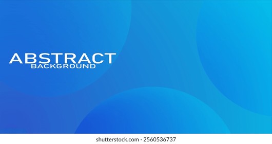 Abstract Blue Background with dynamic circles composition , soft color background with minimal colors . Vector illustration. 